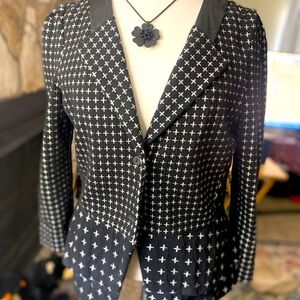 Anthro Cartonnier black blazer